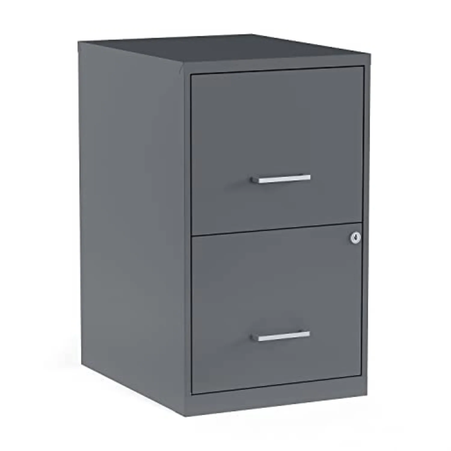 Vertical File Cabinet for Letter/Legal Files, 2-Drawer | Compact rolling cabinet for secure document storage in home or