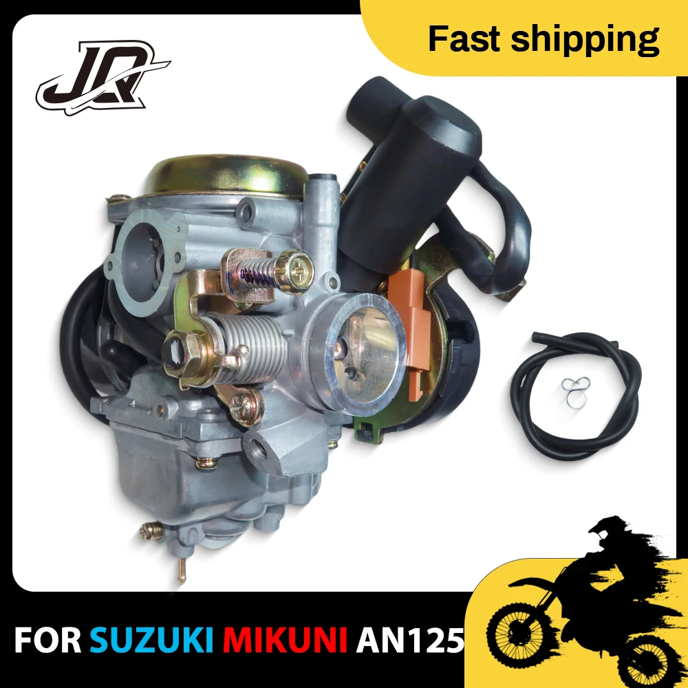 For Suzuki MIKUNI AN125 ZY125 HS125T HJ125T QS125T-3 QS150T PD26 BS26 125cc 13200-37G10 Scooter Carb AN125 Motorcycle Carburetor