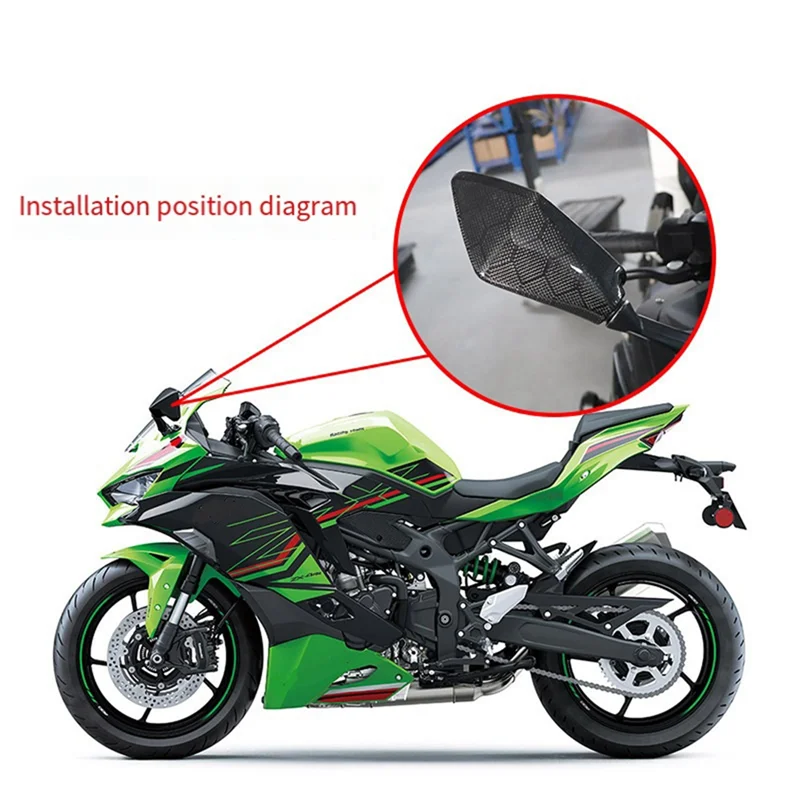 

Motorcycle Rearview Mirror Cover Side Mirror Cover For KAWASAKI ZX4R ZX4RR ZX-4R ZX25R