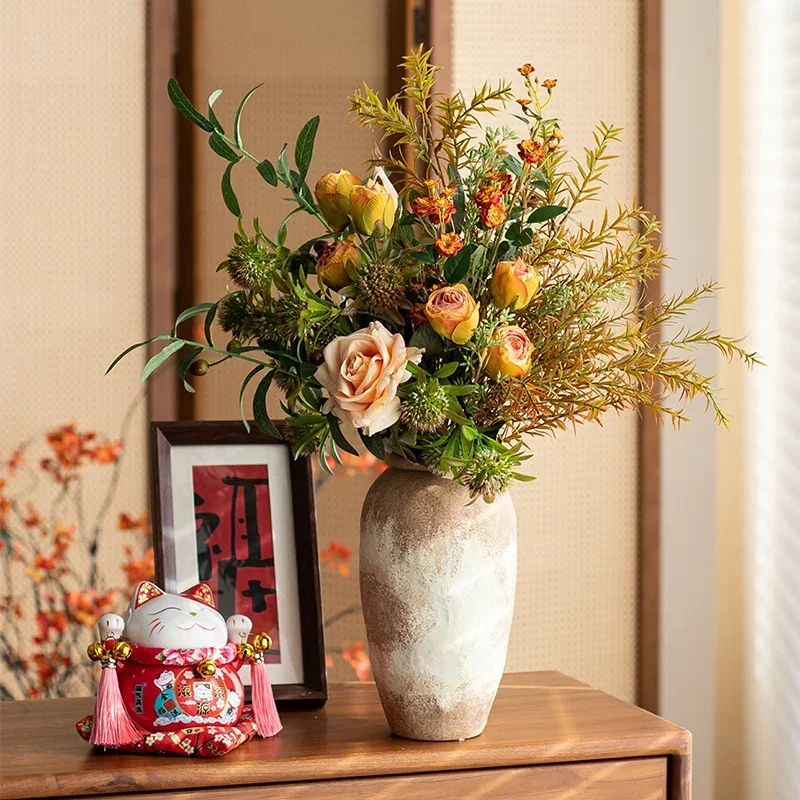 

Simulation bouquet, high-end natural wind, living room dried flower decorative ornament