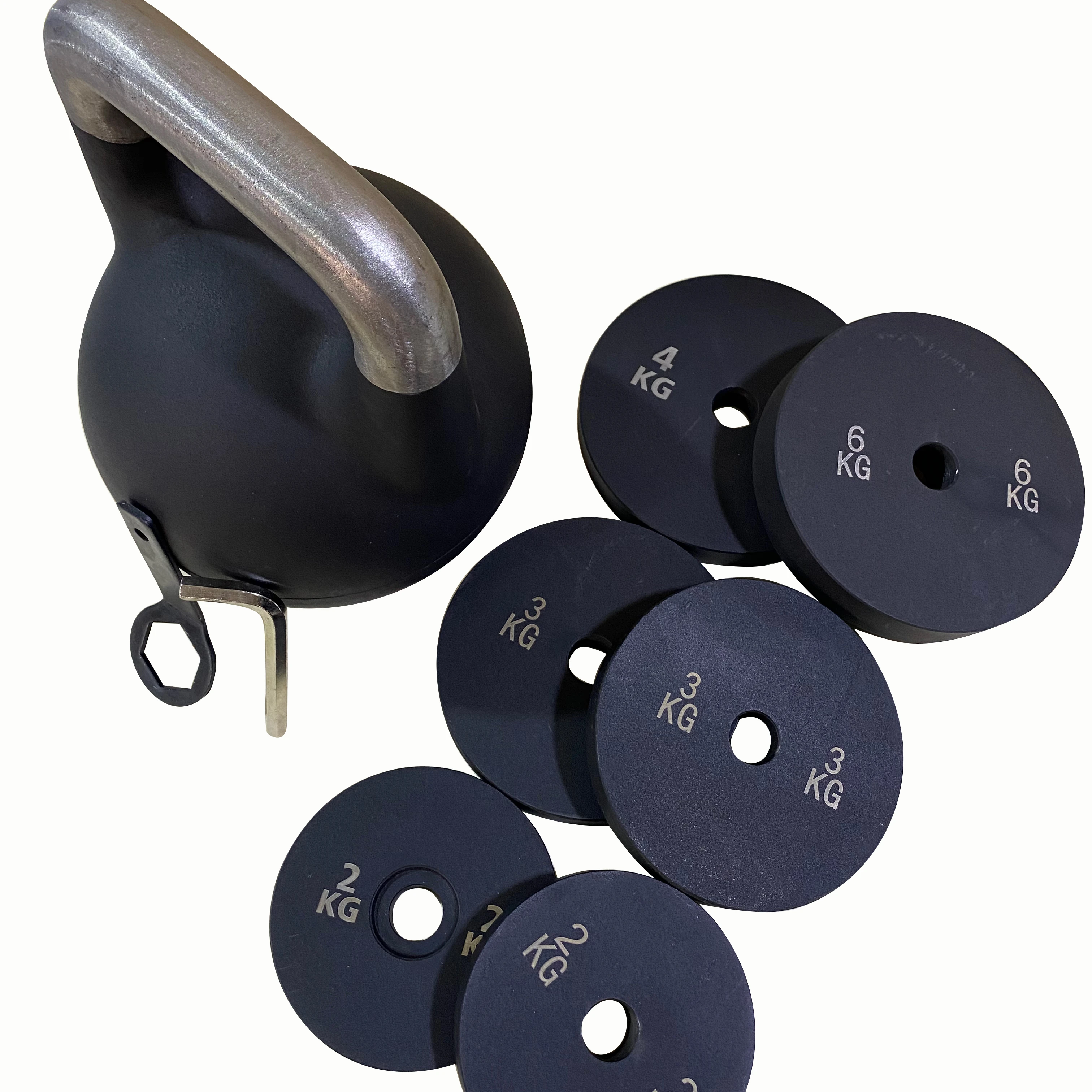 2026  Hot Sale Powder Coated Strength Training Adjustable Kettlebells Fitness Equipment for Gym Use 32kg Adjustable  Kettlebell