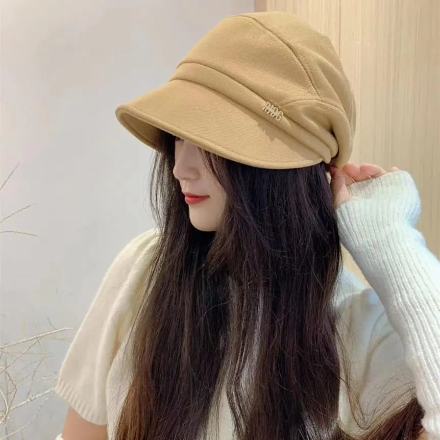 2024 New Women Newsboy Cabbie Beret Cap Plush and thick Casual Hat Winter Beret Women Painter Caps Autumn Leisure hat