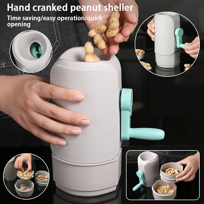 

Hot selling household peanut sheller with manual rotation for peeling raw and cooked peanuts New small tool for peeling peanuts
