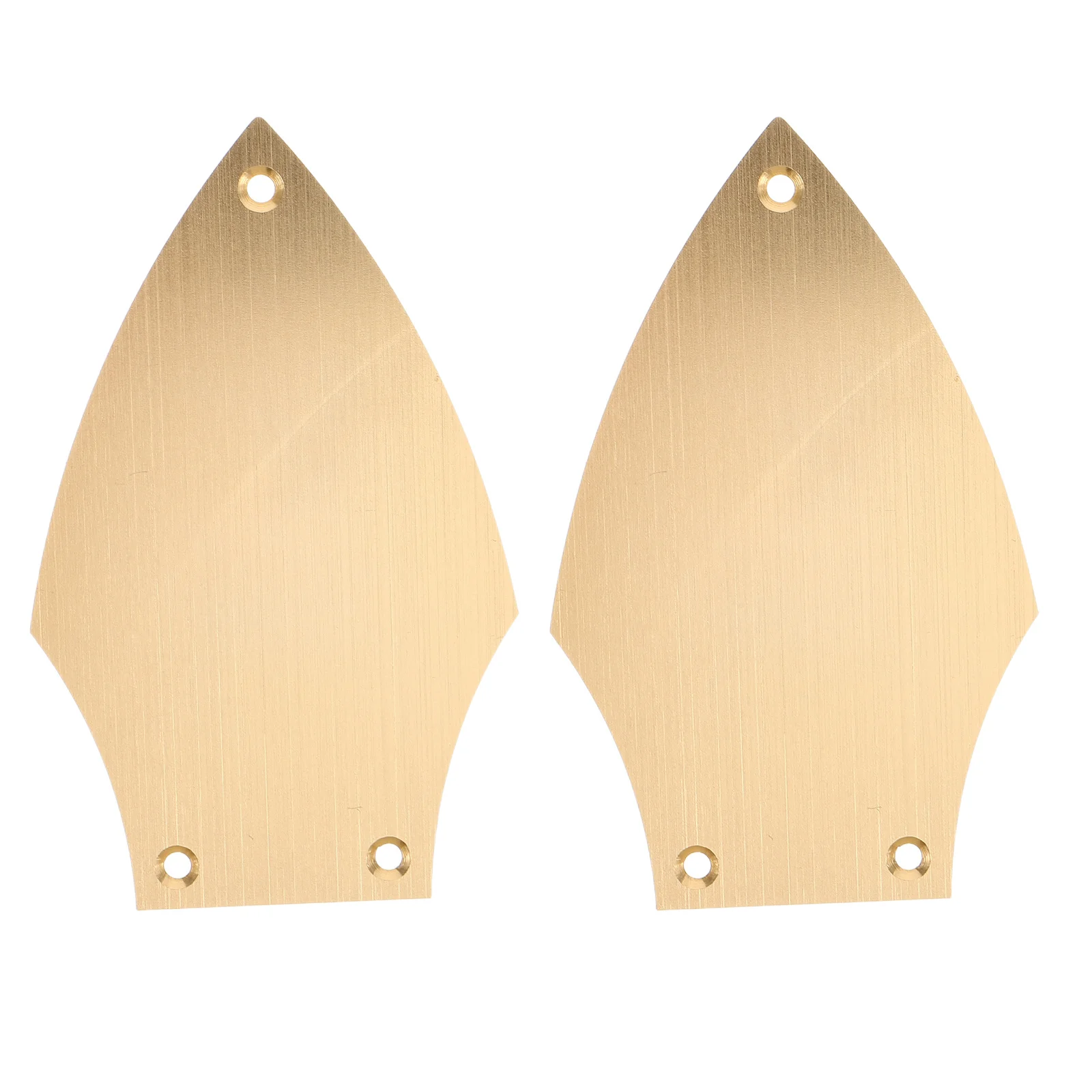 

2Pcs Bass Guitar Truss Rod Cover Aluminum Alloy Gold Metal Backplate Neck Plate Replacement Guitar Accessory Enhancement