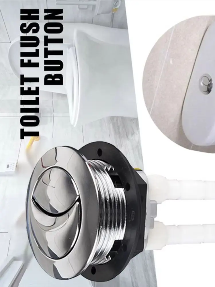 38mm Dual Flush Push Button Replacement Toilet Cistern Water Tank Cover Switch Water Saving Bathroom Accessories Universal