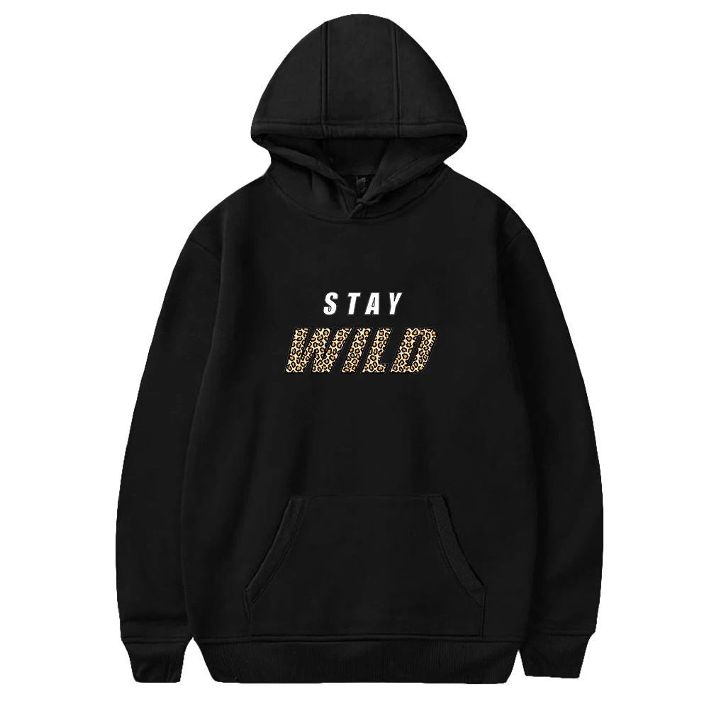 

Stay Wild Hoodies All-Match Casual Men And Women Hoodies Clothing Tops