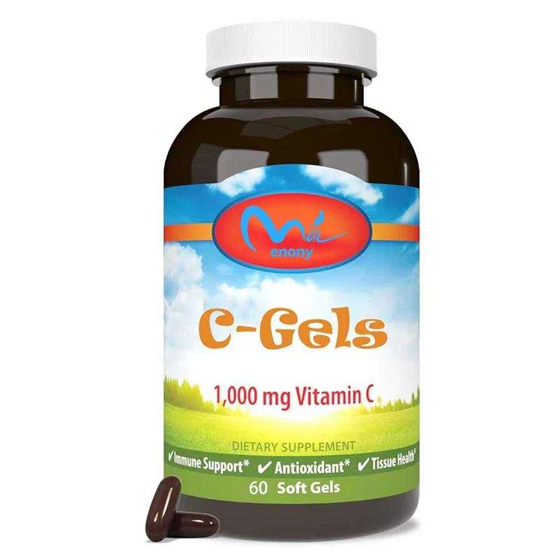 

Vitamin C1000 milligrams, immune support and heart health, antioxidants, 60 soft capsules
