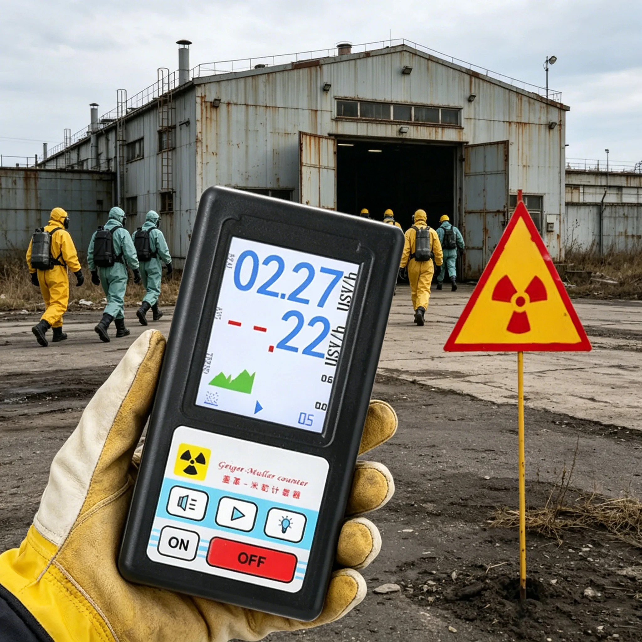 BR-6 Geiger Counter Personal Dosimeter Nuclear Radiation Detector LCD X-ray Beta Gamma Detector Radioactive Tester Marble Tool