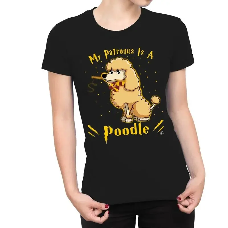 1T T Shirt Womens My Patronus Is A Poodle Dog