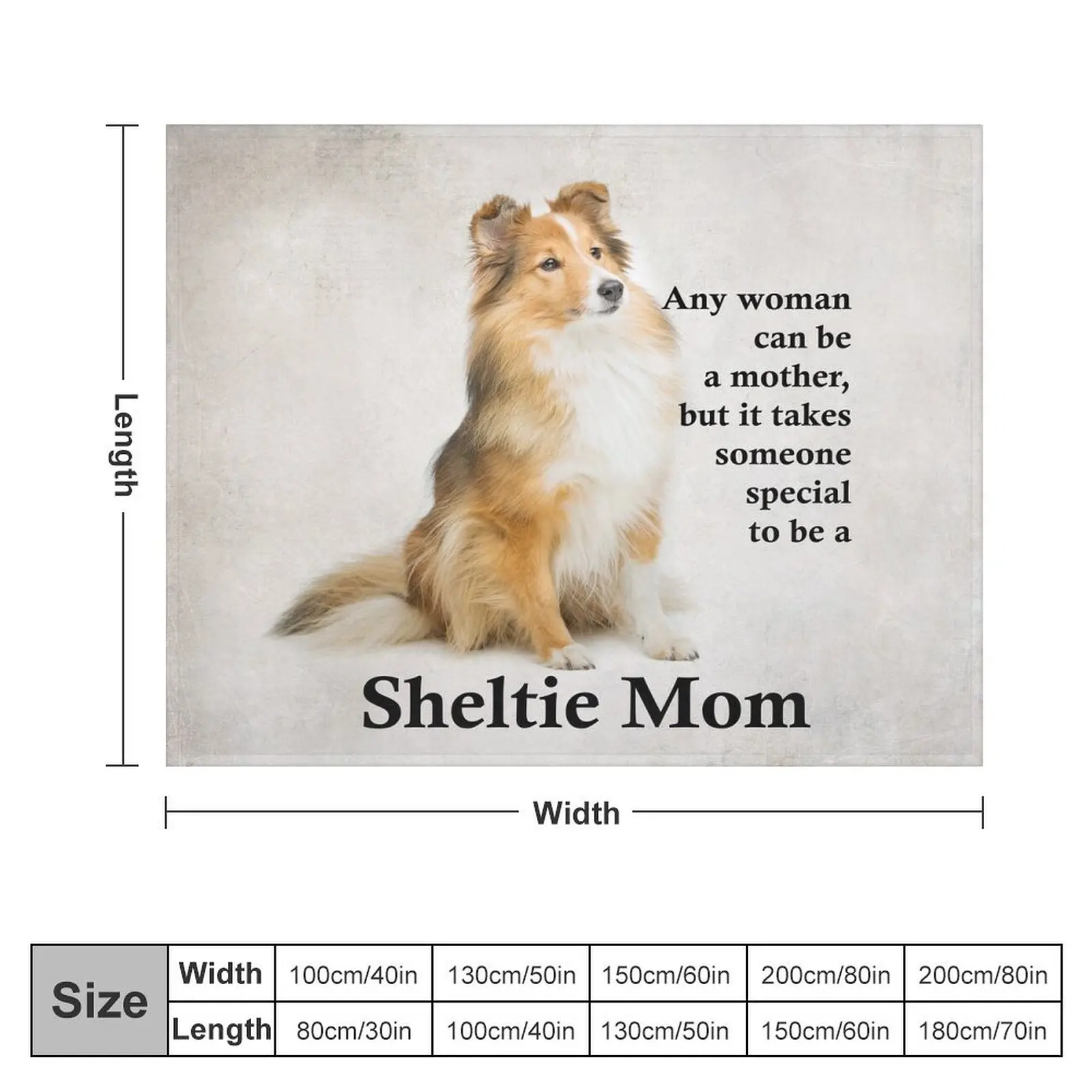 Sweet Sheltie Mom Throw Blanket Thin Fashion Sofas Blankets