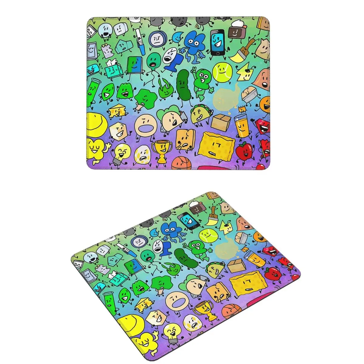 BFDI Inanimate Insanity All Characters Mouse Pad Computer Keyboard Mouse Mat Gaming PC Laptop Desk Mat Office Table Mats