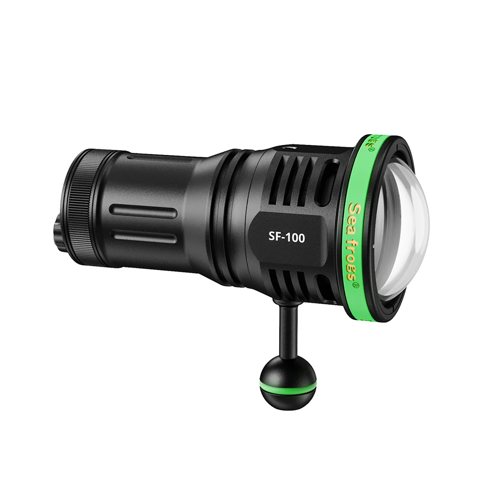 

Seafrogs IPX8 Seafrogs SF-100 Видеосвет для подводной фотосъемки для дайвинга 10000 люмен (подарочный зарядный кабель)