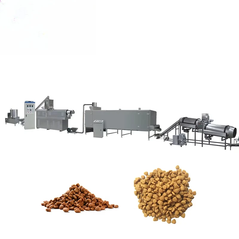 Linia do produkcji karmy dla zwierząt (psów i kotów) o wydajności 150 - 2000 kg/godz.