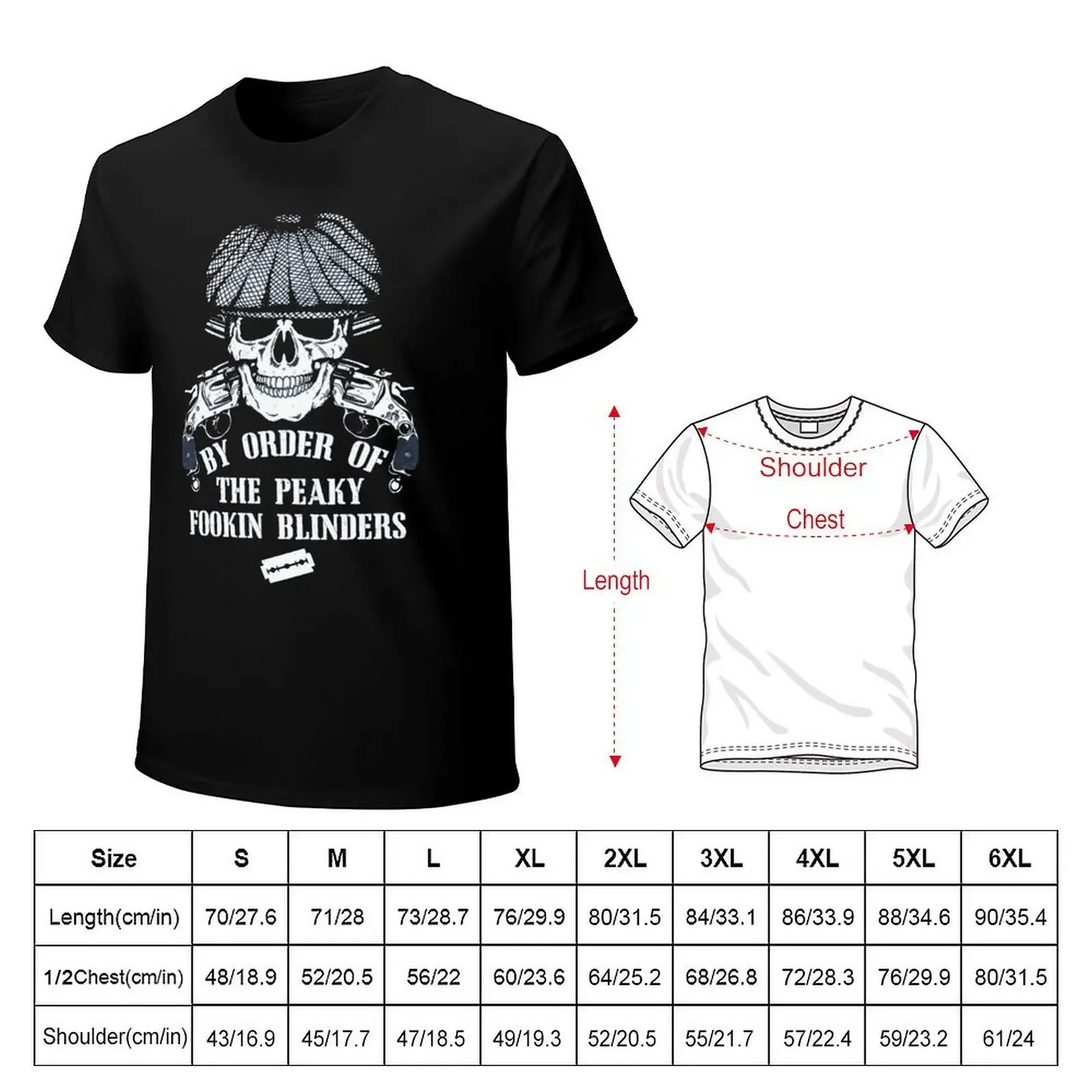 by Order of The Peaky Fookin\' Blinders T-Shirt Fashion T Shirts Short Sleeves Graphic Tshirt Cheap Summer Kawaii Plus Size Tees