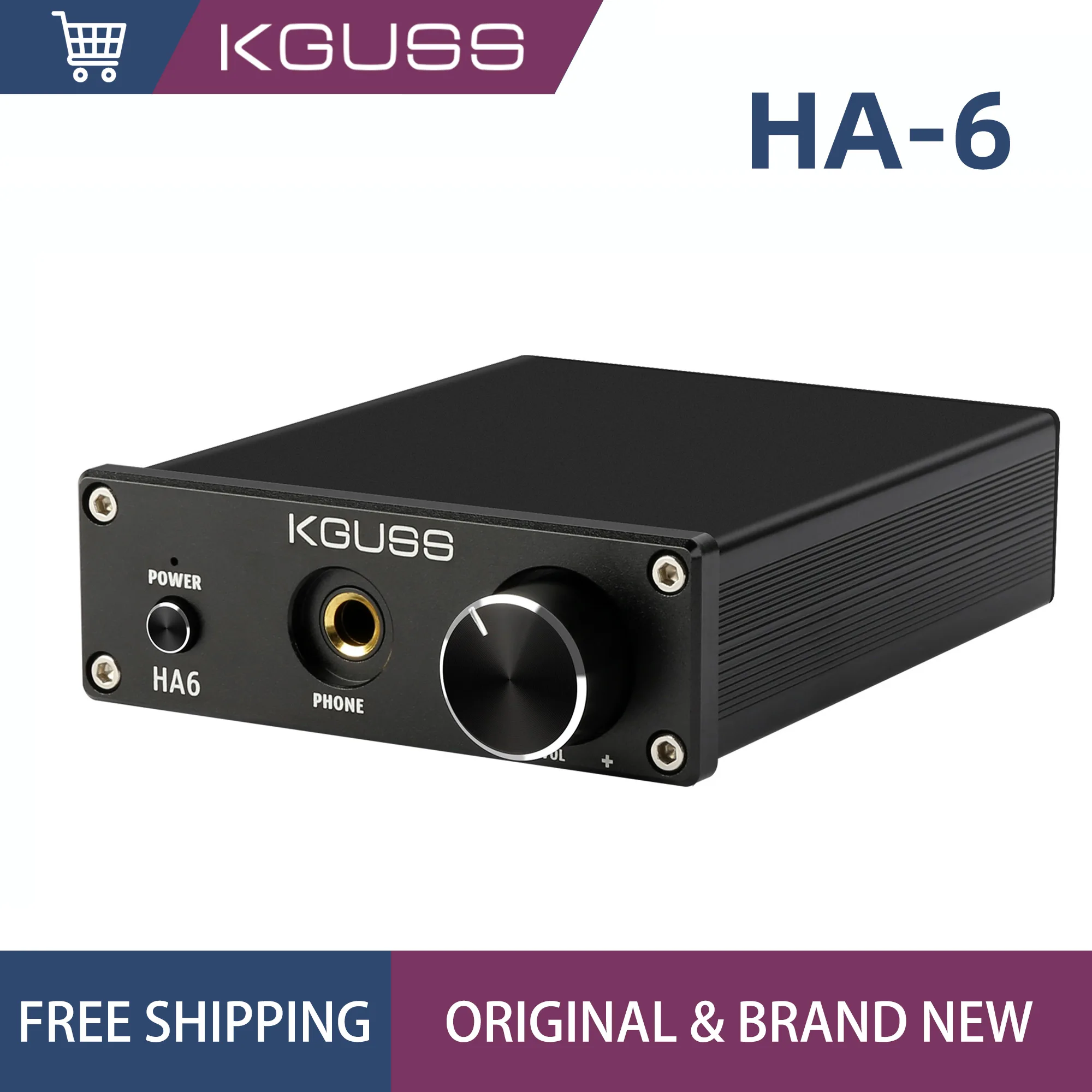 

KGUSS HA6 TPA3116 MINI HIFI Class D Digital Amplifier 2.0 Stereo 50W*2 audio home audio amplifier
