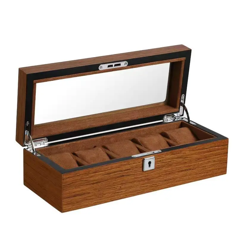 New Wood Watch Display Boxes Case Fashion Watch Storage Holder Mens Mechanical Watch collection