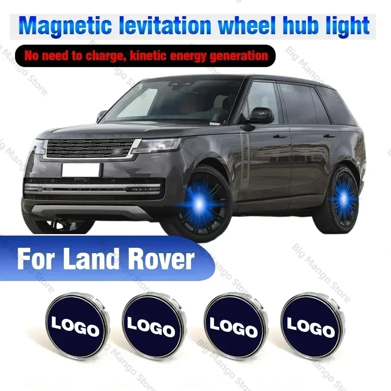 

Hub Light Car Wheel Caps Light Center Cover Lighting Cap Floating Illumination LED For Land Rover Discovery 3 Freelander Evoque