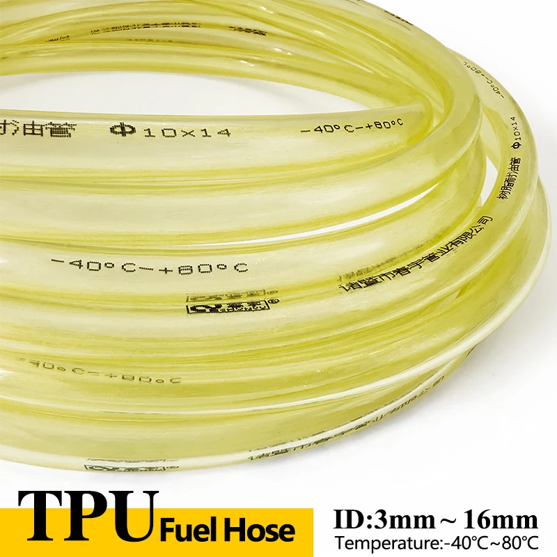 

Шланг для топливного газа из ТПУ, устойчивый к маслу и высоким температурам, гибкий ID 3 4 5 8 10 12 14 16 мм для мотоциклетного автомобильного триммера