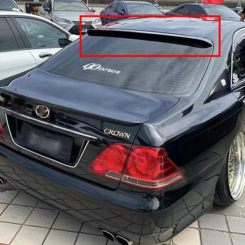 

Suitable for Crown ROOF rear trunk lid spoiler fender carbon black sports modification kit 2006, 2007, 2008, 2009