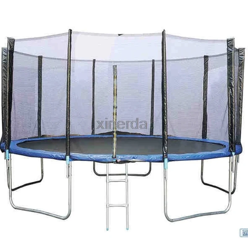 16 Feet Practical Trampoline With Safe Protective Net Jump Safe Bundle Spring Safety With Ladder High Quality Load Weight 700kg