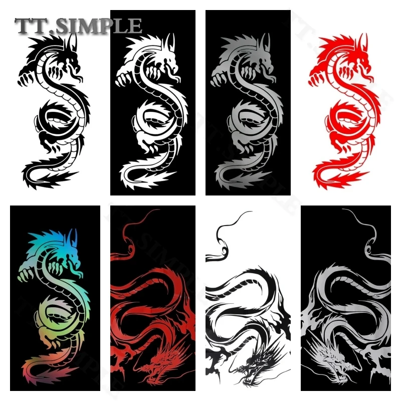 

TT Mythical Animals Dragon Vinyl Sticker Sunscreen Waterproof PVC Decoration for Car and Motorcycle