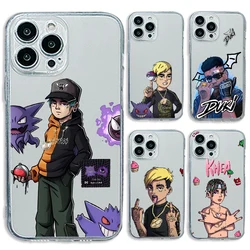 Duki Rapper Phone Case For iPhone 15 14 13 12 11 Mini Pro Max X XR XSMax 6S 6 7 8 Plus SE20 Transparent Cover