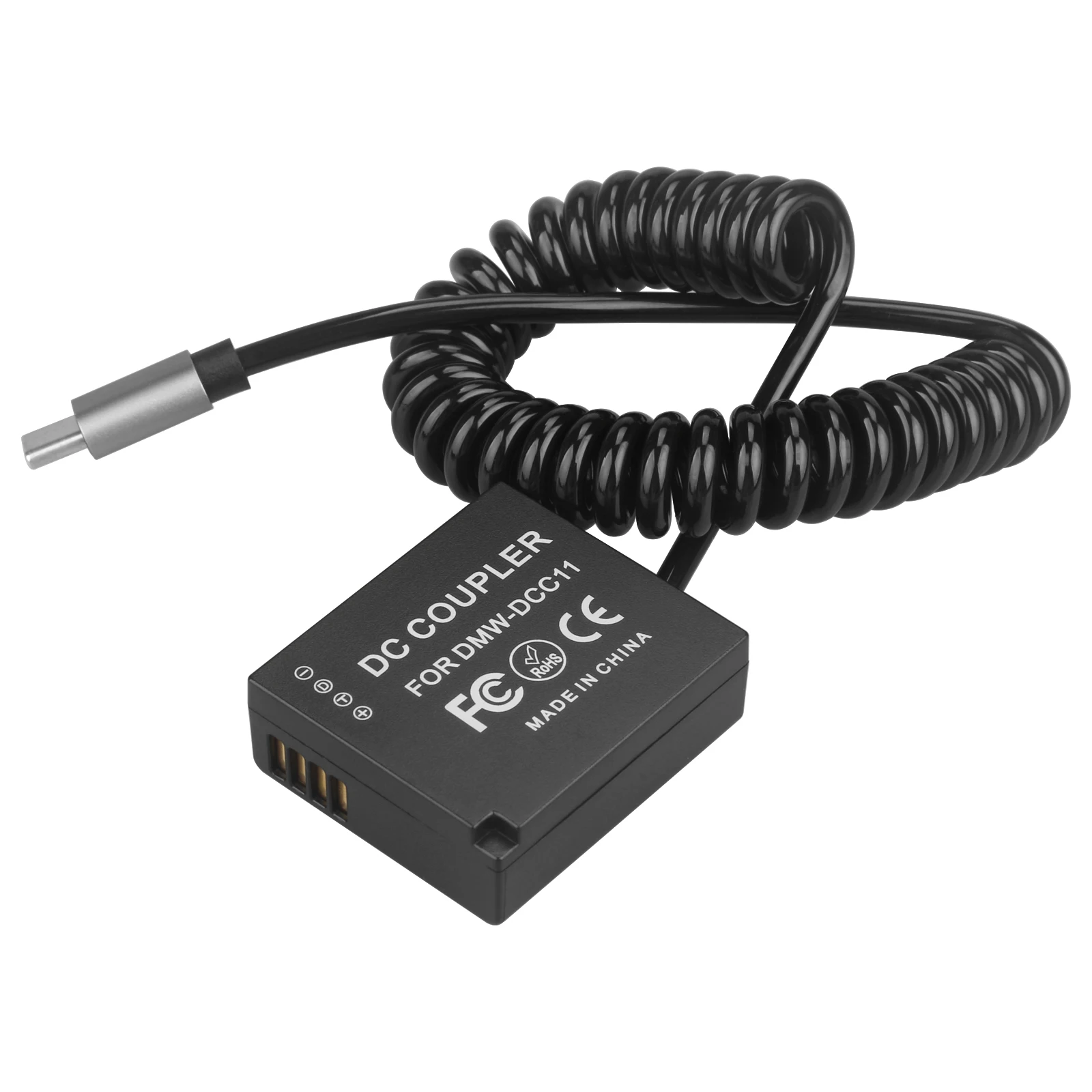 USB-C to DMW-DCC11 Dummy Battery For Panasonic Lumix GX7 GX85 GX9