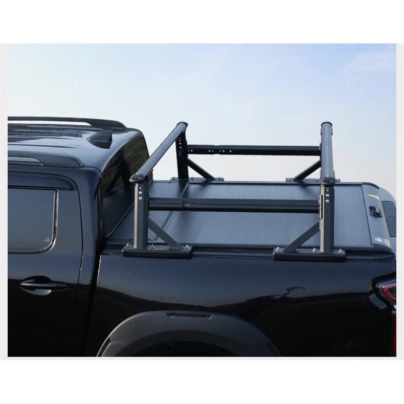 Black Aluminum Universal Car Roof Rack Pickup Luggage Rack 850X1250 For Pick Up Truck