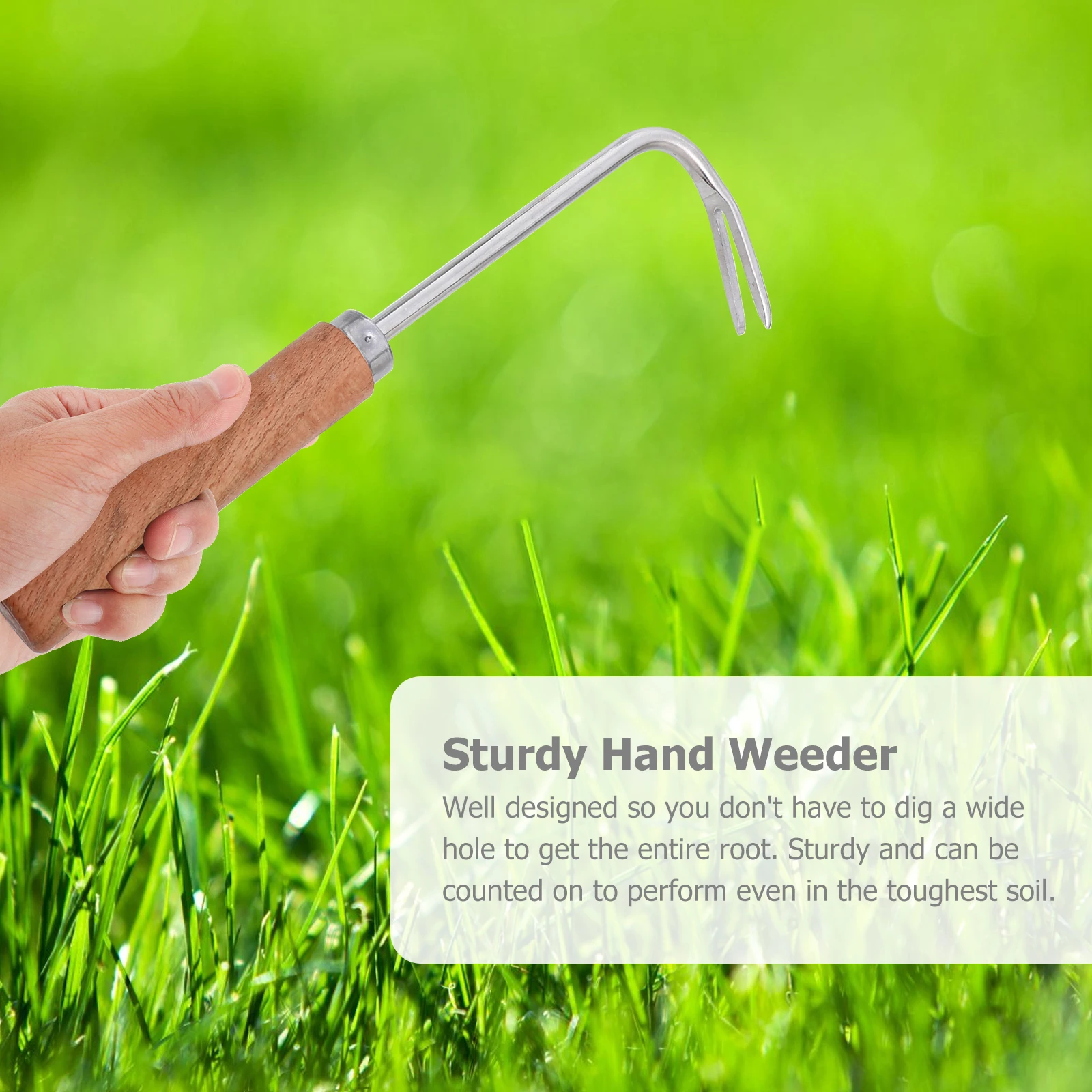 

3pcs Stainless Weed Removal Tool Weeder Set Durable Garden Tools Easy Digging Hand Weeder Weed Removal Tool Sturdy Rake