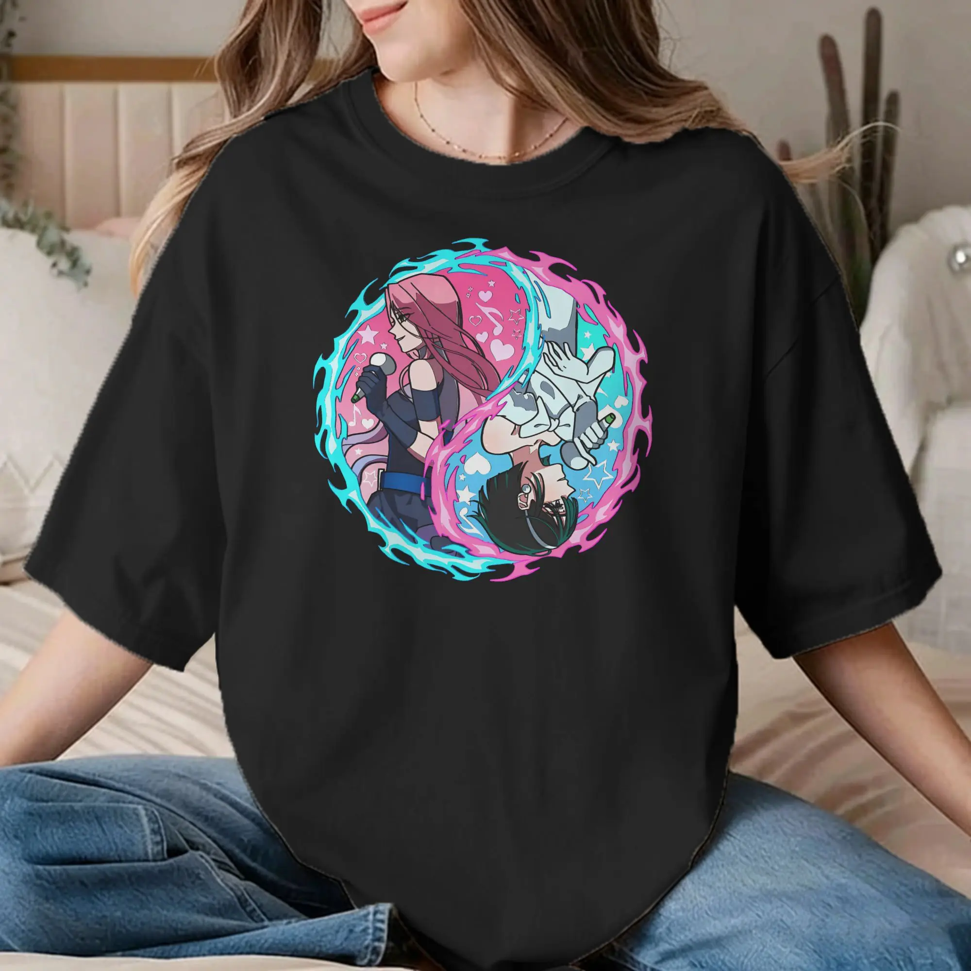 Men Women's T-Shirt Alien Stage Mizi and Sua  Funny Pure Cotton Tee Shirt Short Sleeve  T Shirts O Neck Clothing Summer