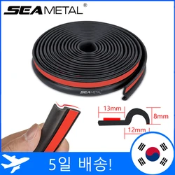 SEAMETAL Z Type Car Door Seal Strip 25mm Universal Auto A/B/C-Pillar Rubber Seals for Noise Insulation Dustproof Sealing Strips