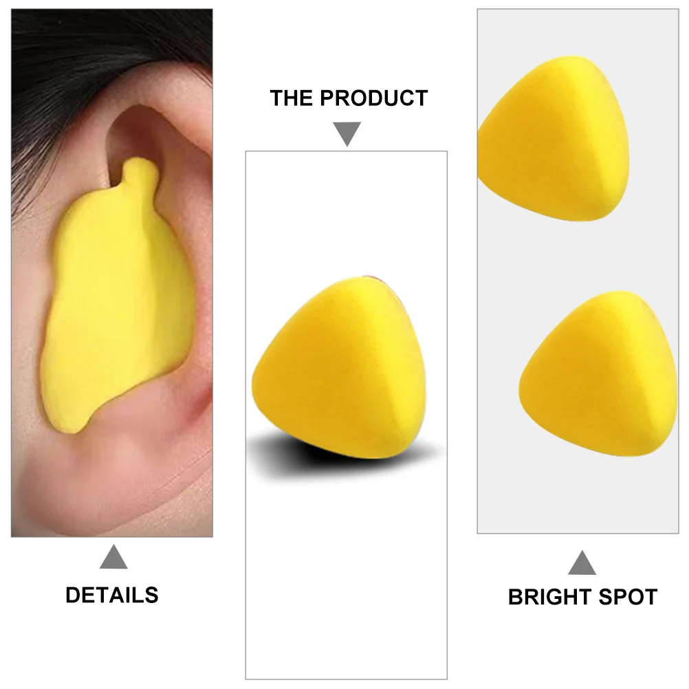 

1Set Sound Insulation Earplugs Moldable Safe Soft Noise Canceling for Sleeping Swimming Studying Travel Concerts