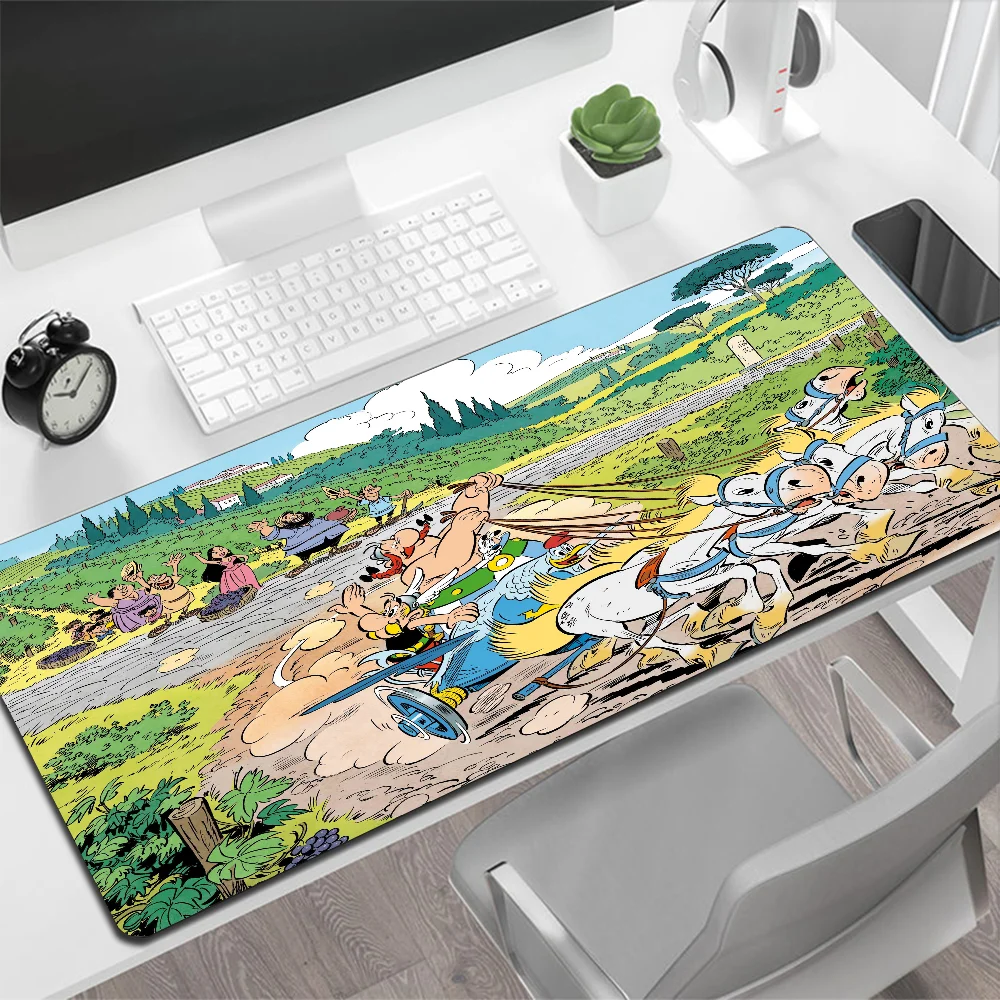 Grand tapis de souris Asterix Obélix, tapis de souris de jeu, PC Gamer, ordinateur, polymères, grand tapis, média, clavier, bureau