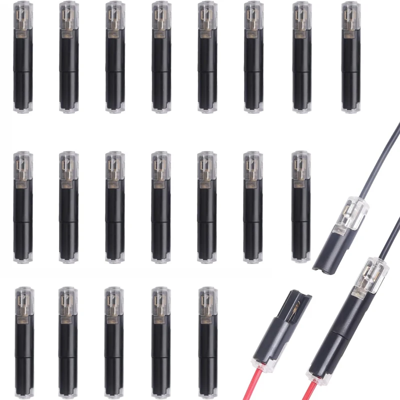 15/20/30/50pcs Electronics Wire Connector 1Pin Way Plug Docking I Type Wire connection of Quick Connectors Strip Terminal Blocks