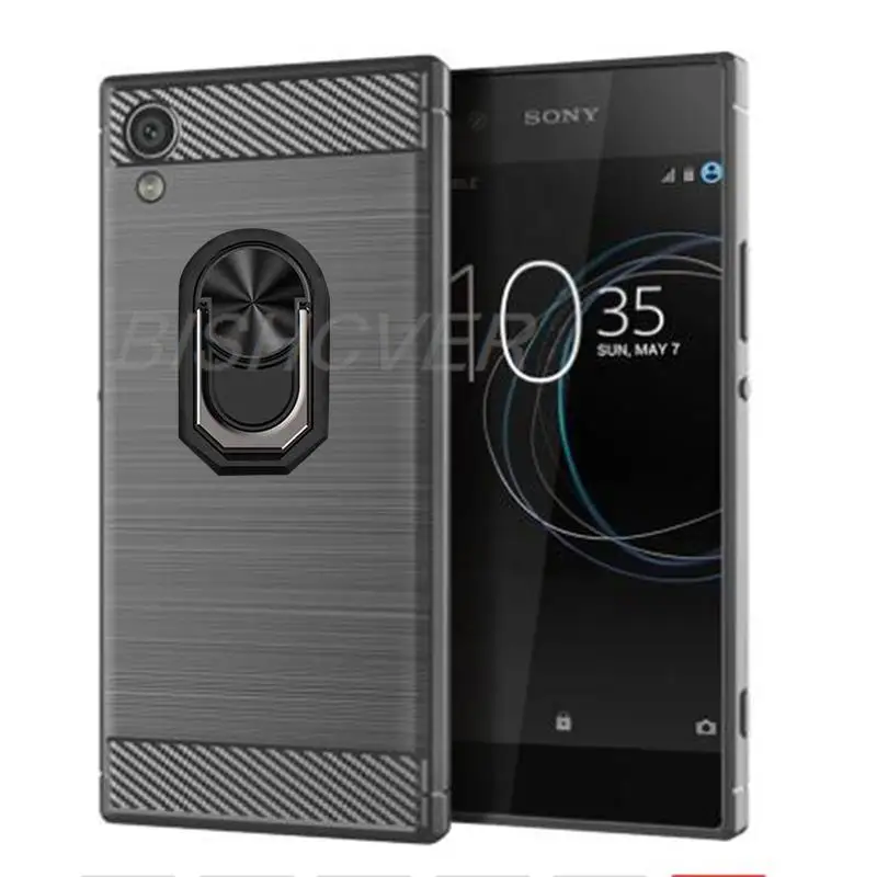 Carbon Fiber Brushed Shockproof Soft Cover For Sony Xperia XA1 Plus G3412 G3416 G3426 G3412 G3421 5.5\