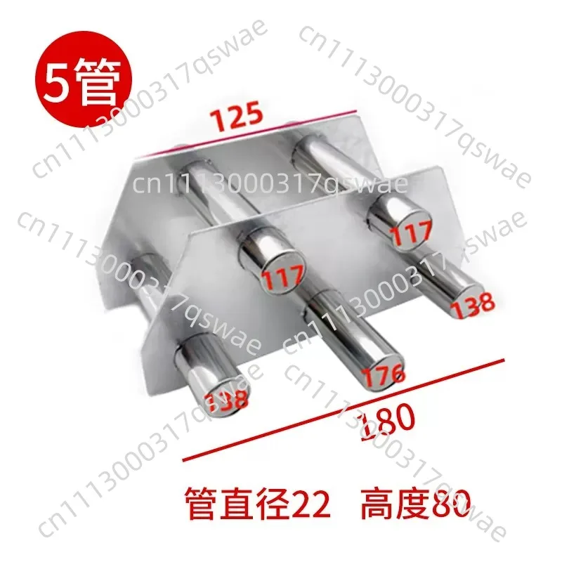 5000Gs Injection Molding Machine Magnetic Rack 9 Tube Strong Magnet Dryer Magnet Hopper Magnetic Tube Iron Sucker