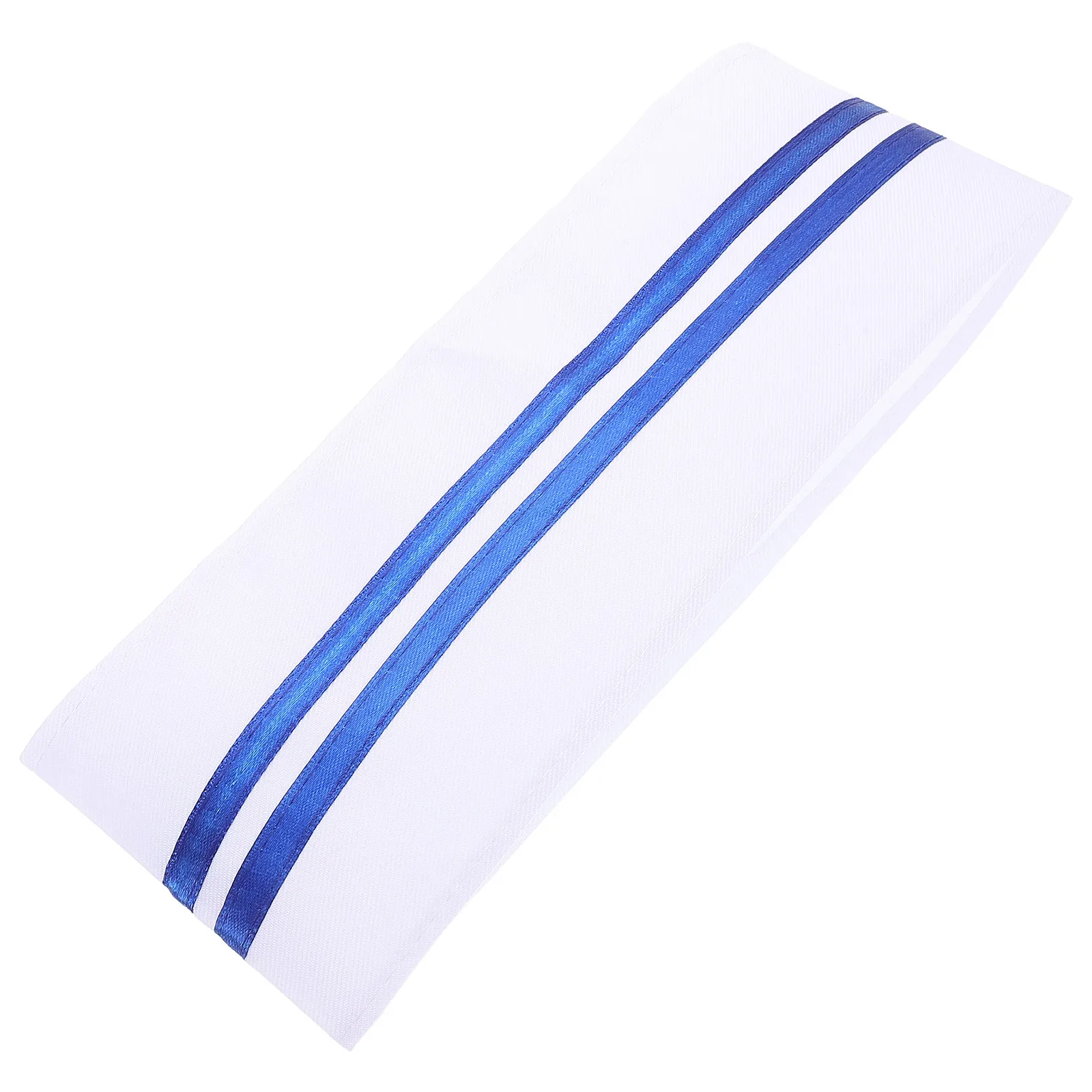 Chef-kokmuts met blauwe rand, unisex keukenmuts voor dames en heren, bakkerij, koken, restaurant, catering, foodservice, kleine chef-kokmuts