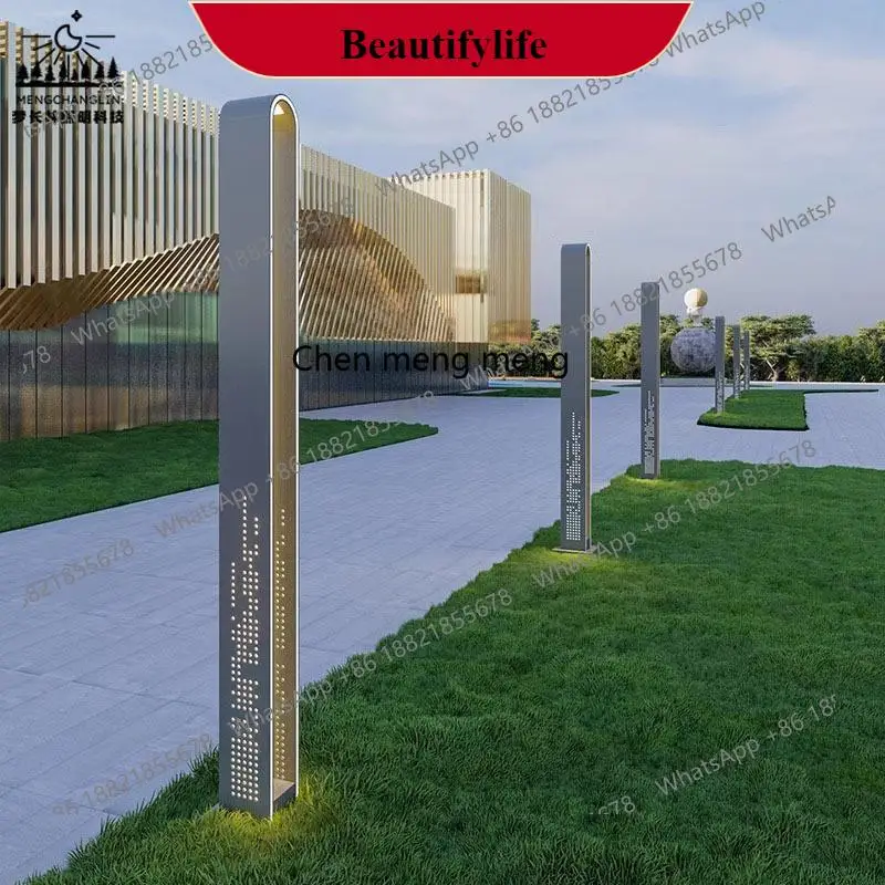 

G153 Современный модный садовый светильник из нержавеющей стали, алюминиевый садовый светильник, живописный коммерческий уличный характерный садовый светильник