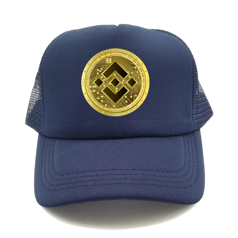 Binance Crypto Trucker Cap Cool Men Funny Hip-Hop Hat Binance Baseball Caps Summer Unisex Mesh Net Caps Gift Dad Hat