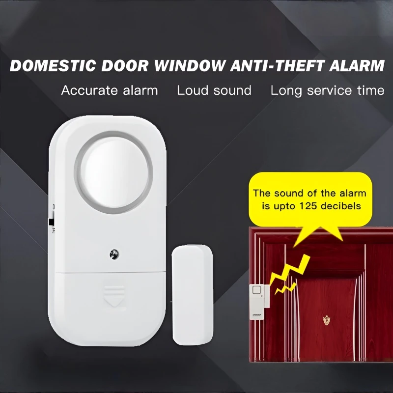 

Wireless Motion-Activated Burglar Alarm, 120dB Home Door Window Magnetic Sensor, Anti-Theft Security Alarm, Easy to Install