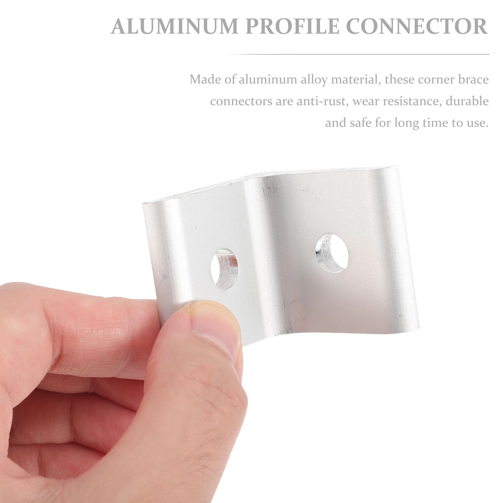 

10pcs Profile Brackets Extrusion Connectors 4040 Aluminum Extrusion Connectors Series High Hardness Industrial Frame L Bracket