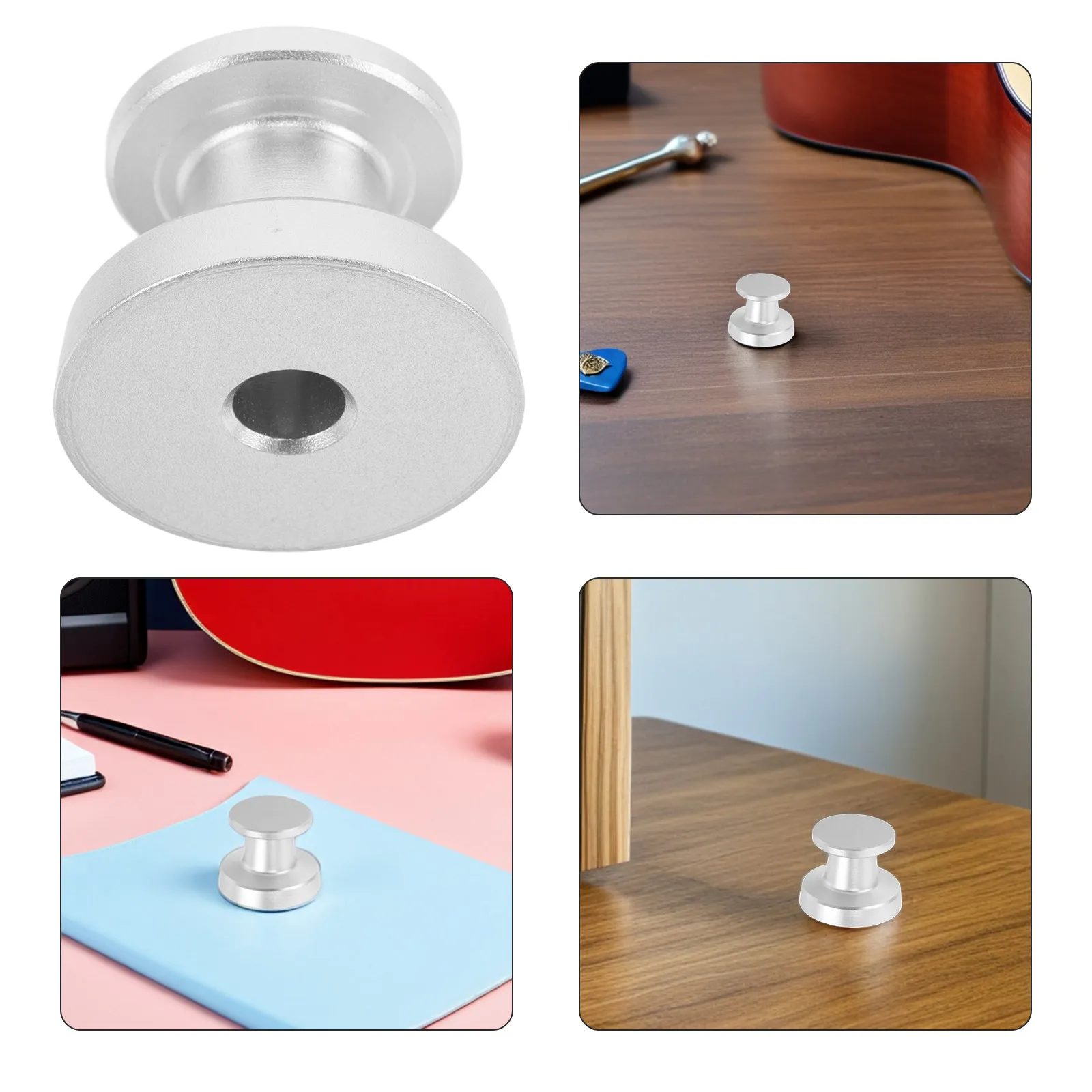 Heavy-Duty Aluminum Turntable Record Weight Stabilizer Puck Universal Low-Profile Vinyl Clamp Anti-Resonance Dampener for Hifi