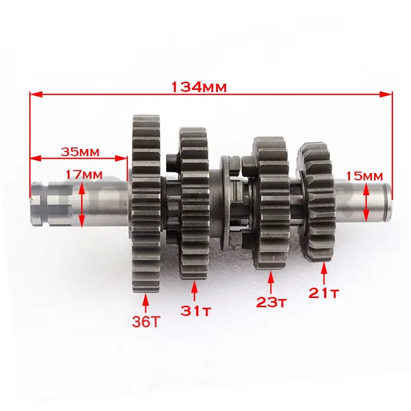 Cambio di trasmissione del motociclo albero di banco principale Assy per YX140/150/160 YinXiang 140cc 150cc 160cc motore Dirt Pit Bike parts
