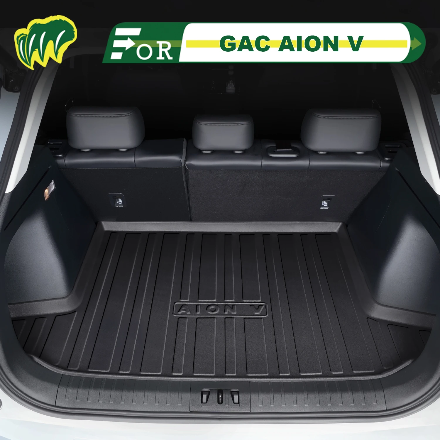 

Для GAC AION V Plus 2020-2025 TPE индивидуальный коврик для багажника автомобиля всесезонный коврик для багажника 3D-образный коврик для багажника Защитный коврик для заднего багажника