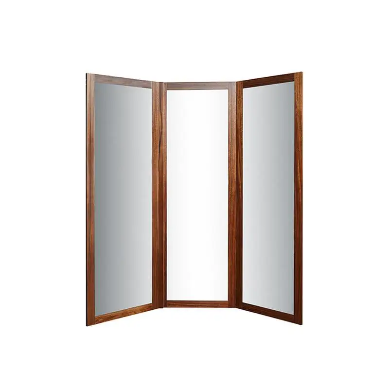 

Hidden full-body mirror folding wall-mounted hidden three-sided dressing small apartment