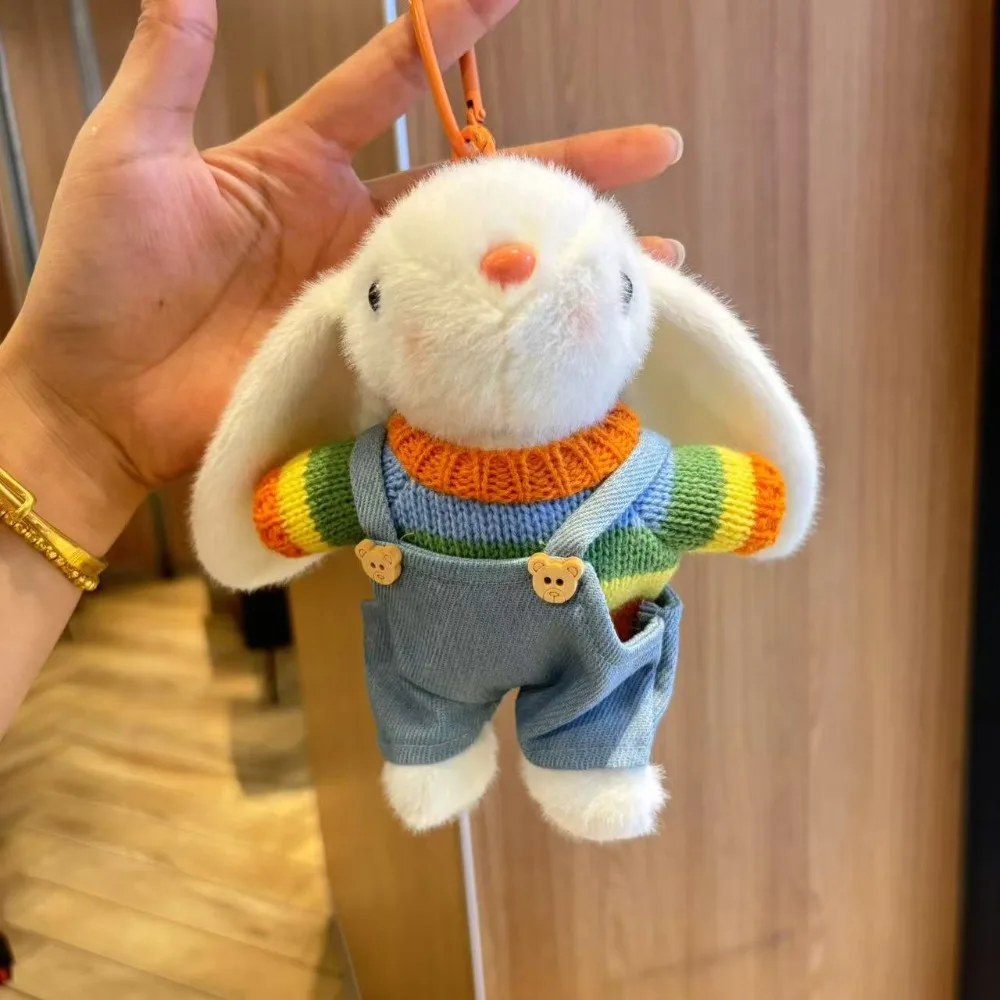 

Stylish Soft Rabbit Pendant 19cm Hanging Keychains Cute PP Cotton Filling Cartoon Keyrings Party Favors
