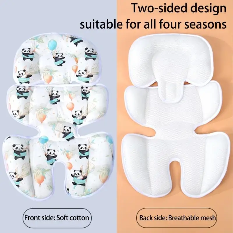 Cartoon Infant Car Support Pad for Newborns and Premature Baby Under 15 Pounds Full Cushion A2UB