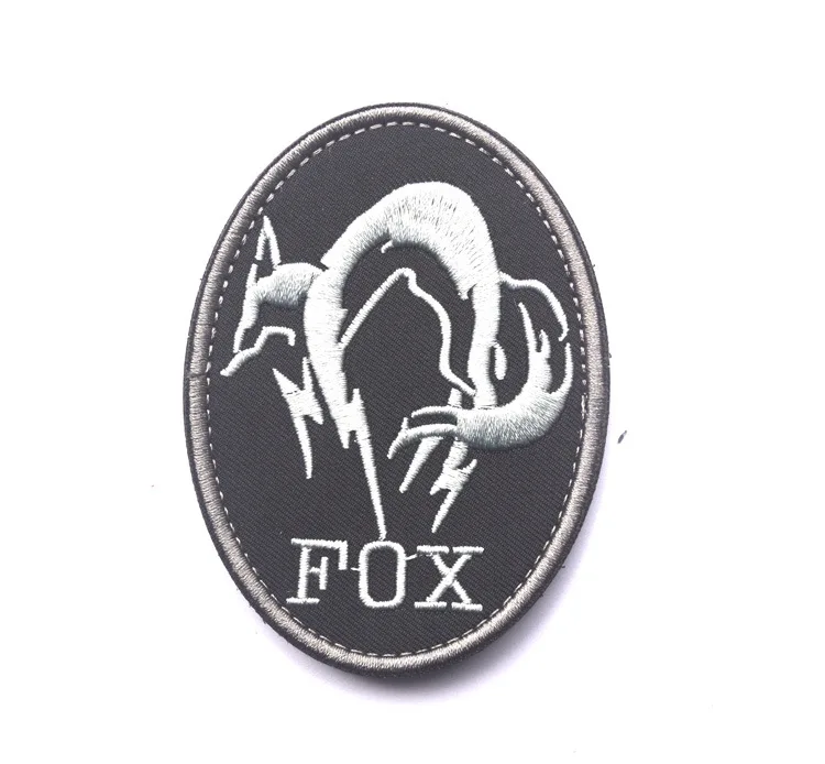 Fox Patches Fabric 3D Embroidered  Military Badges for Clothes French Paratroopers Epaulette Stripes on Backpack Shoulder Emblem