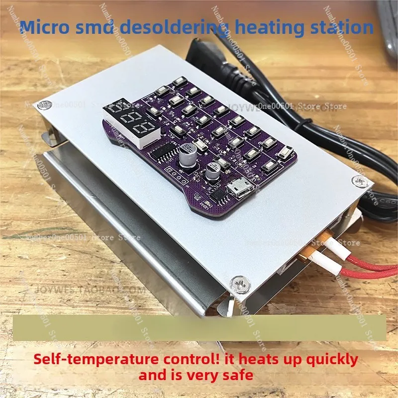 SMT welding table PCB heating table mini LCD light bar mhp30 heating table led heating plate  jx030-2