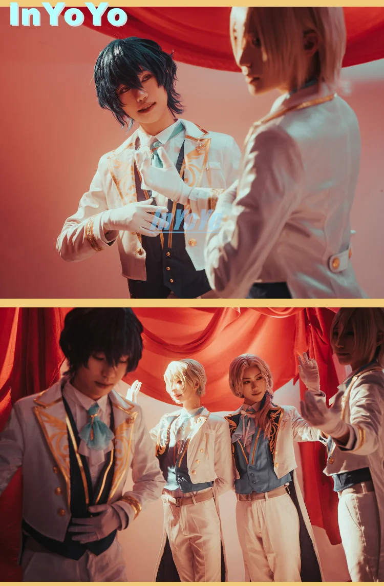 InYoYo Ensemble Stars Fine Tenshouin Eichi/Aoba Tsumugi/Tomoe Hiyori/Ran Nagisa Cosplay Costume Handsome Uniform Suit Party